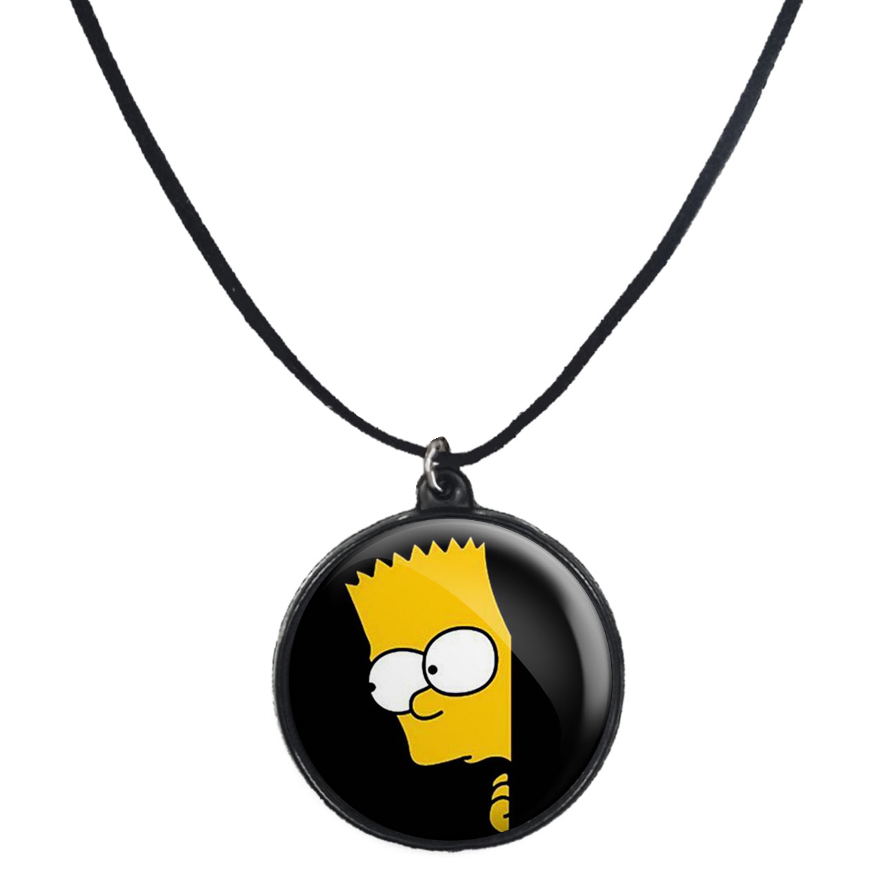 گردنبند پرمانه طرح سیمپسون ها کد pmb.1765 مدل دو طرفه