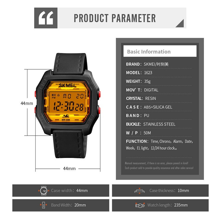 ساعت مچی دیجیتال اسکمی مدل 1623M ساعت مچی دیجیتال اسکمی مدل 1623M
