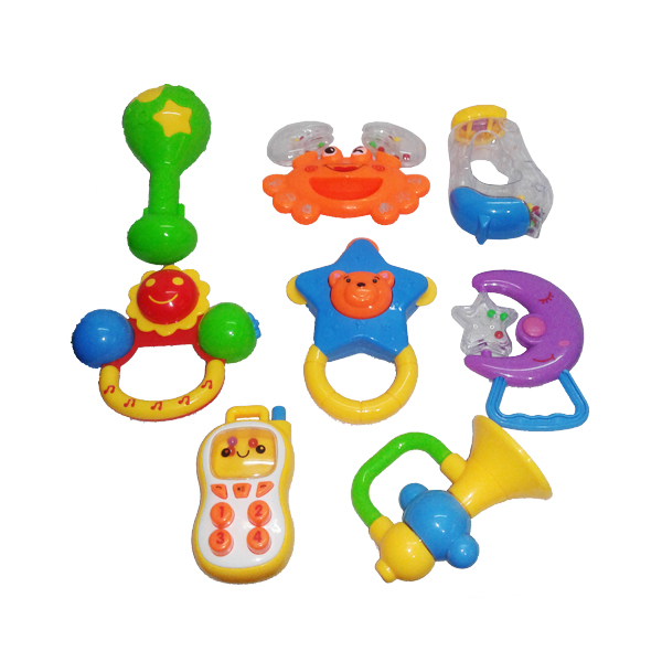 جغجغه بیبی مدل baby toys مجموعه 8 عددی