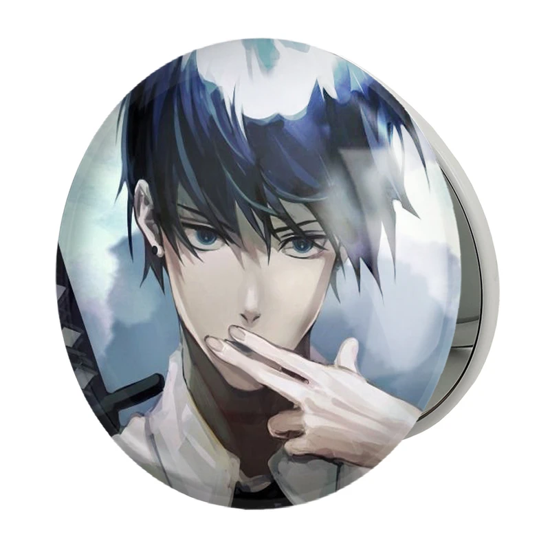 آینه جیبی خندالو طرح هایاکاوا انیمه مرد اره ای Chainsaw Man مدل تاشو کد 17853 