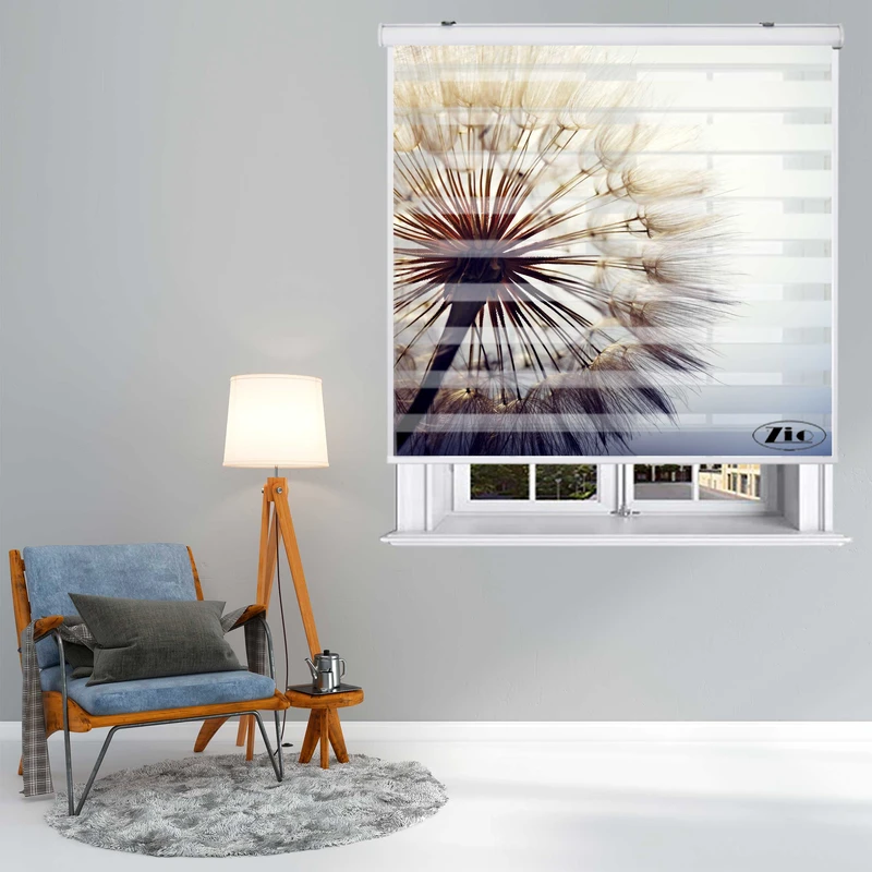 پرده زبرا زیو کد L5046 سایز 150X150 سانتی متر