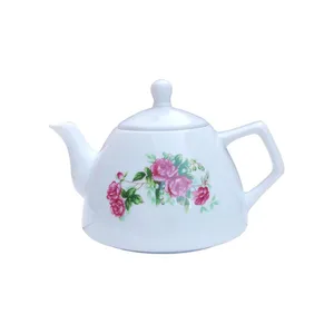 قوری شرکت صنایع چینی تقدیس مدل مدرن طرح گلسرخی