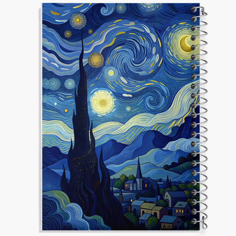 دفتر نقاشی 50 برگ خندالو طرح شب پر ستاره کد N3816