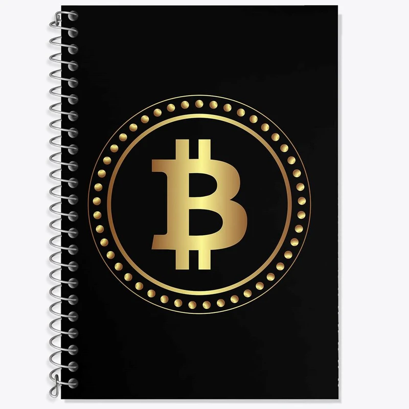 دفتر لغت 50 برگ خندالو مدل ارز دیجیتال بیت کوین کد 10866