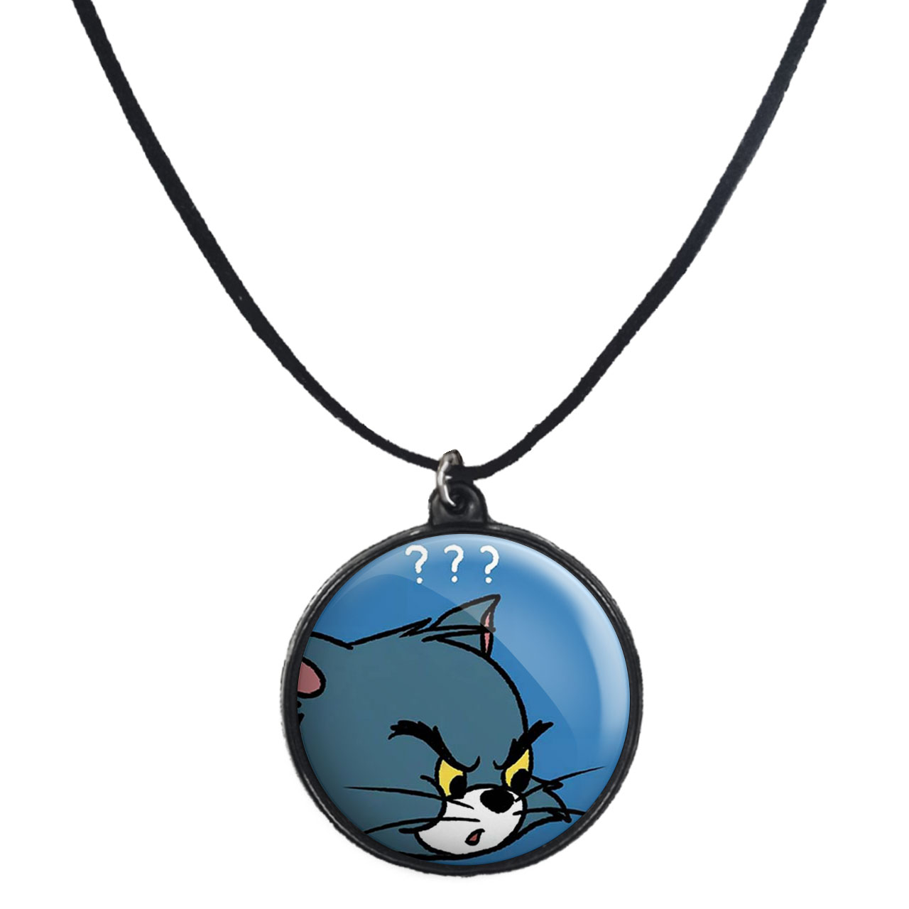 گردنبند پرمانه طرح تام و جری کد pmb.10767 مدل دو طرفه