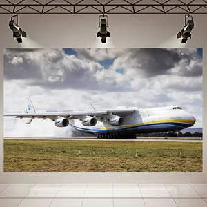 تابلو بوم مدل چرم مخمل طرح هواپیما Antonov An-225 کد AR5770