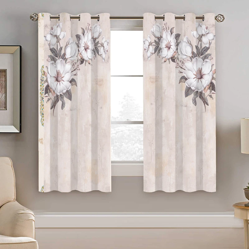 پرده نیروانا طرح گل مدل مخمل کد 8090 سایز 140×200 سانتی متر