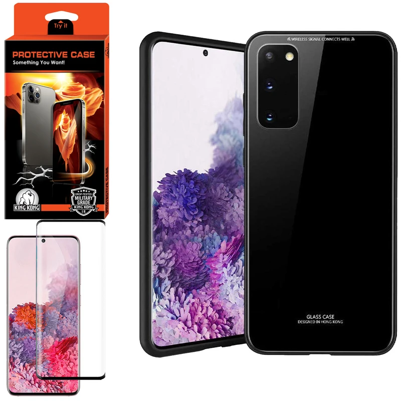 کاور کینگ کونگ مدل CVRGLS-II مناسب برای گوشی موبایل سامسونگ Galaxy S20 به همراه محافظ صفحه نمایش