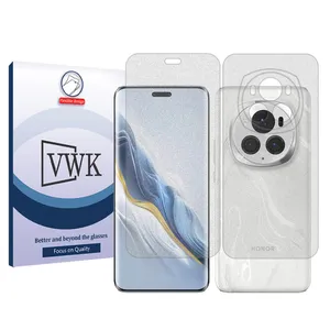 VWK Tough model matte screen protector suitable for Honor Magic6 Pro mobile phone along with the back protector 