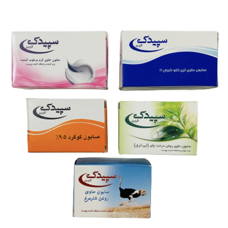 صابون شستشو سپیدک مدل 003 وزن 100 گرم بسته 5 عددی