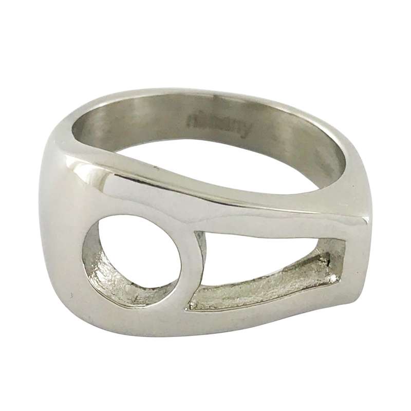 انگشتر زنانه گالری عزیزی طرح حرف هـ مدل 99969