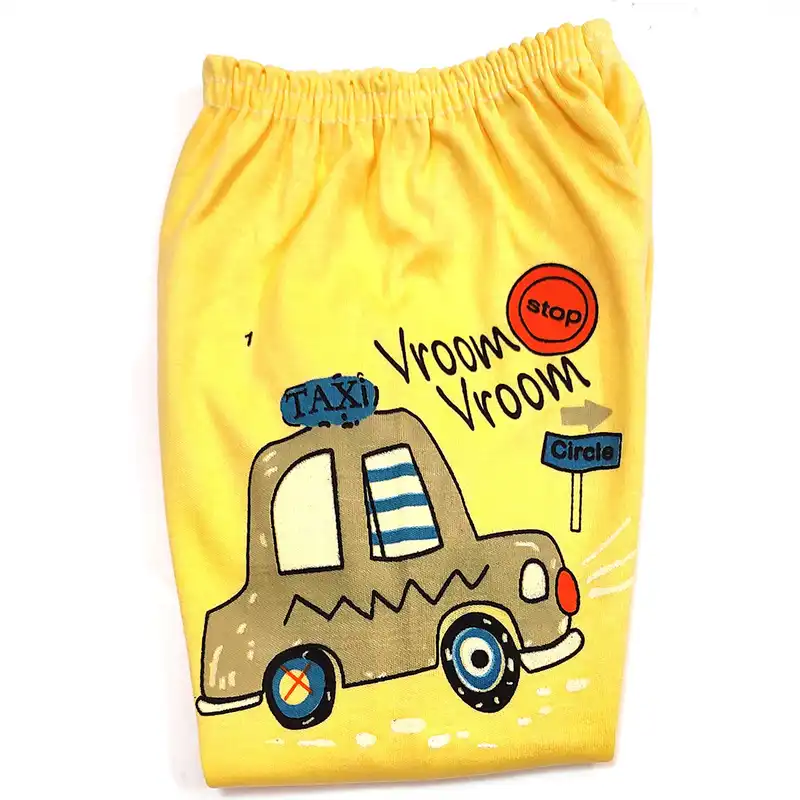 شلوار نوزادی مدل تاکسی کد 3717 رنگ زرد