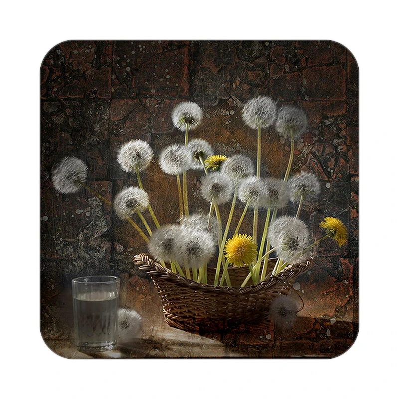 زیر لیوانی کاکتی طرح نقاشی رنگ روغن مدل mg10459