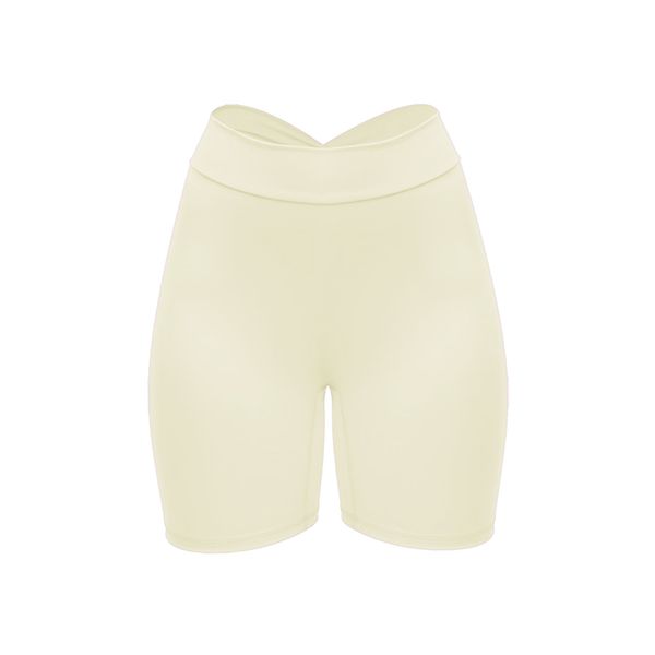 شلوارک ورزشی زنانه مدل فلامینگو پشت چین دار هفتی کد 2433