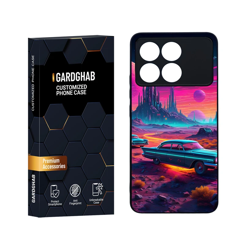 کاور گارد قاب مدل هنری مناسب برای گوشی موبایل شیائومی Redmi K70 / K70 Pro / Poco F6 Pro 5G