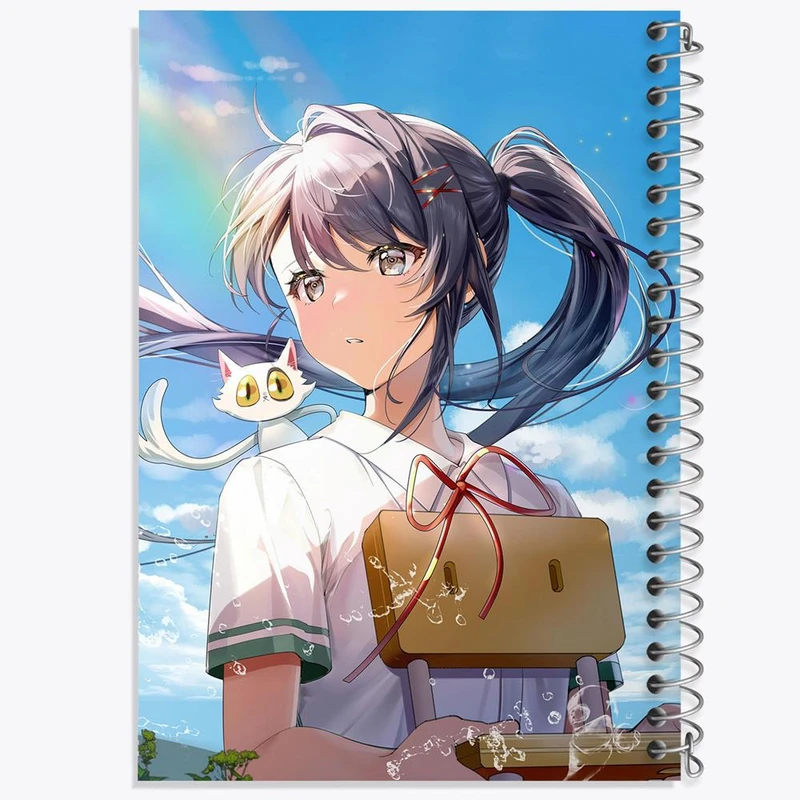 دفتر ژورنال نویسی 50 برگ خندالو مدل نقطه ای طرح سوزومه و سوتا و دایجین کد 28873