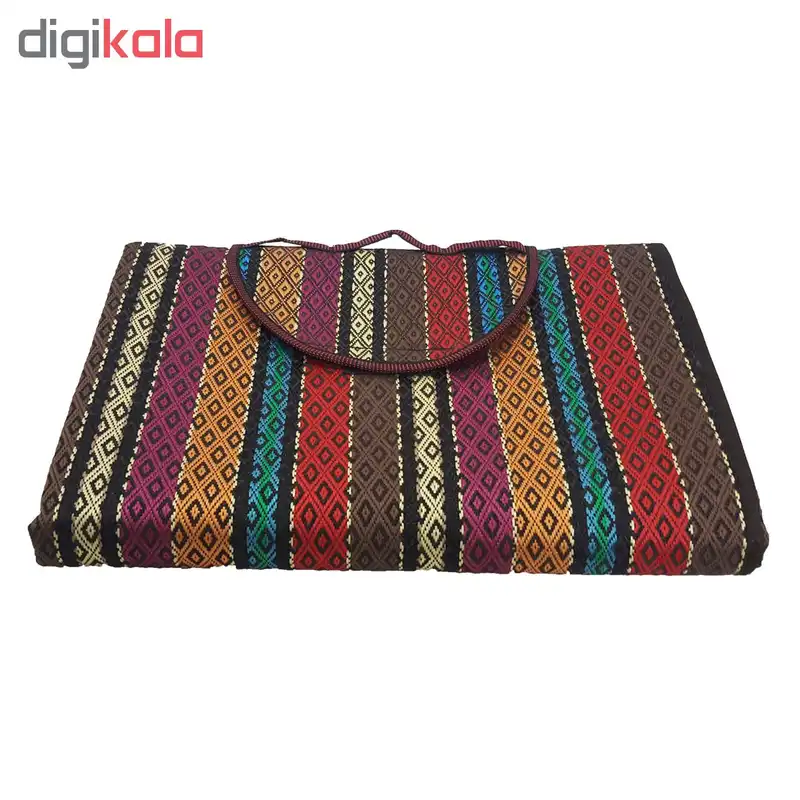 زیرانداز سفری 8 نفره طرح جاجیم مدل 06