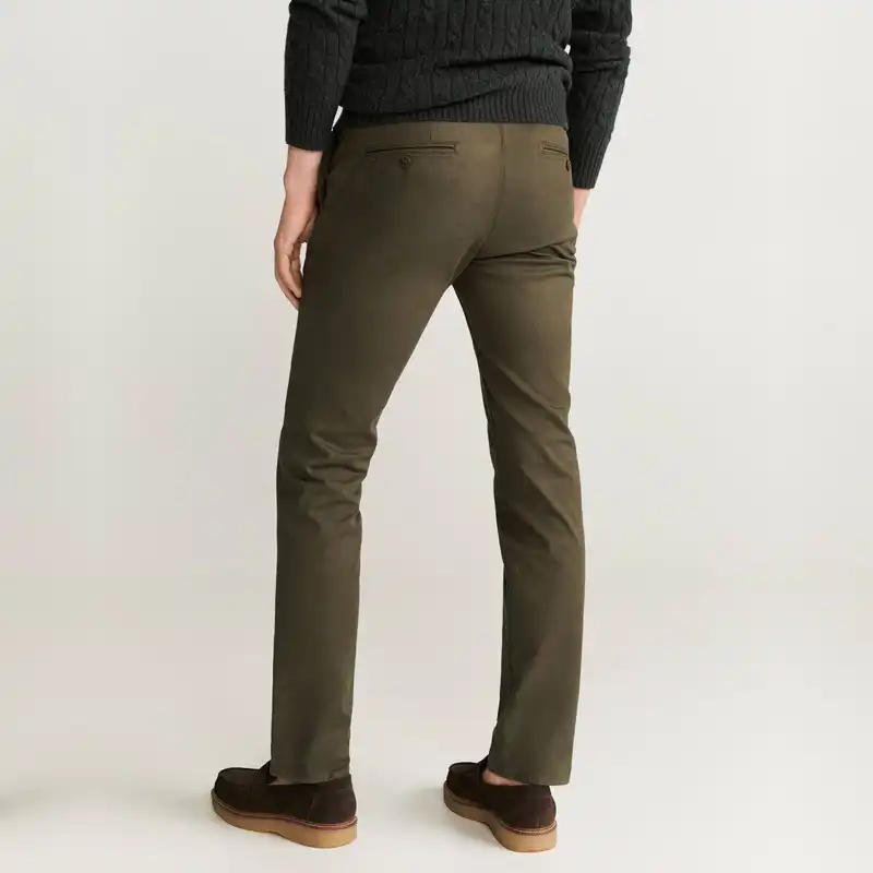 شلوار مردانه مانگو مدل کتان کد KH720BAR