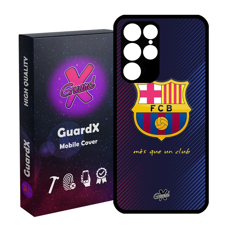 کاور گارد ایکس طرح Barcelona مدل Glass10058 مناسب برای گوشی موبایل سامسونگ Galaxy S22 Ultra