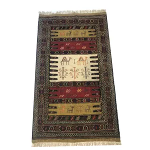 گلیم دستبافت کد co1019 سایز 90 × 180 سانتی متر