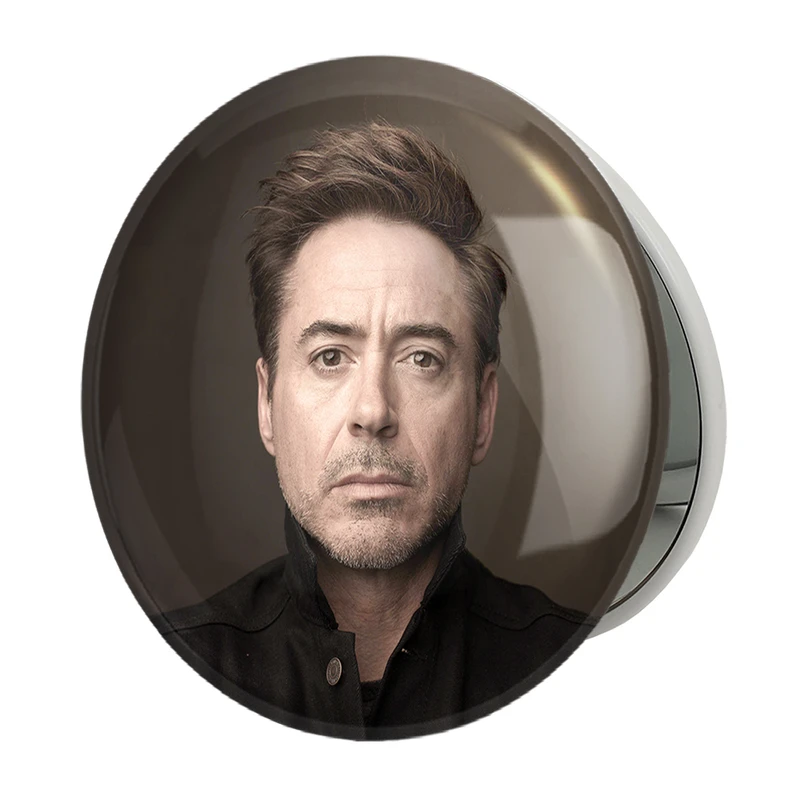 آینه جیبی خندالو طرح رابرت داونی جونیور Robert Downey Jr مدل تاشو کد 6435 