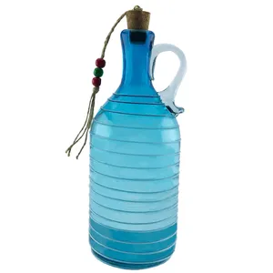 بطری شیشه ای طرح گرد نواری کد 634