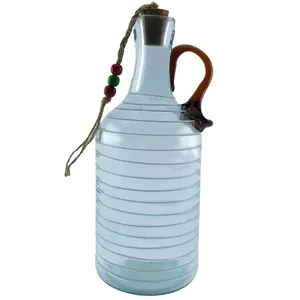 بطری شیشه ای طرح گرد نواری کد 643a