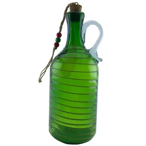 بطری شیشه ای طرح گرد نواری کد 639