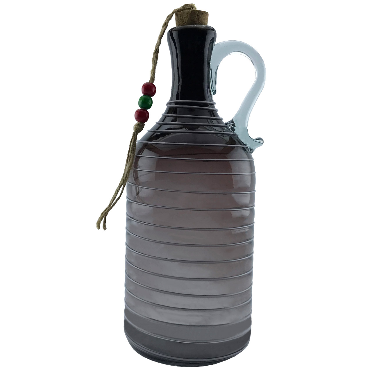 بطری شیشه ای طرح گرد نواری کد 638