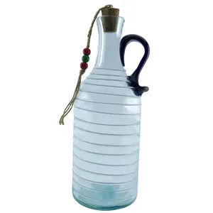 بطری شیشه ای طرح گرد نواری کد 643b