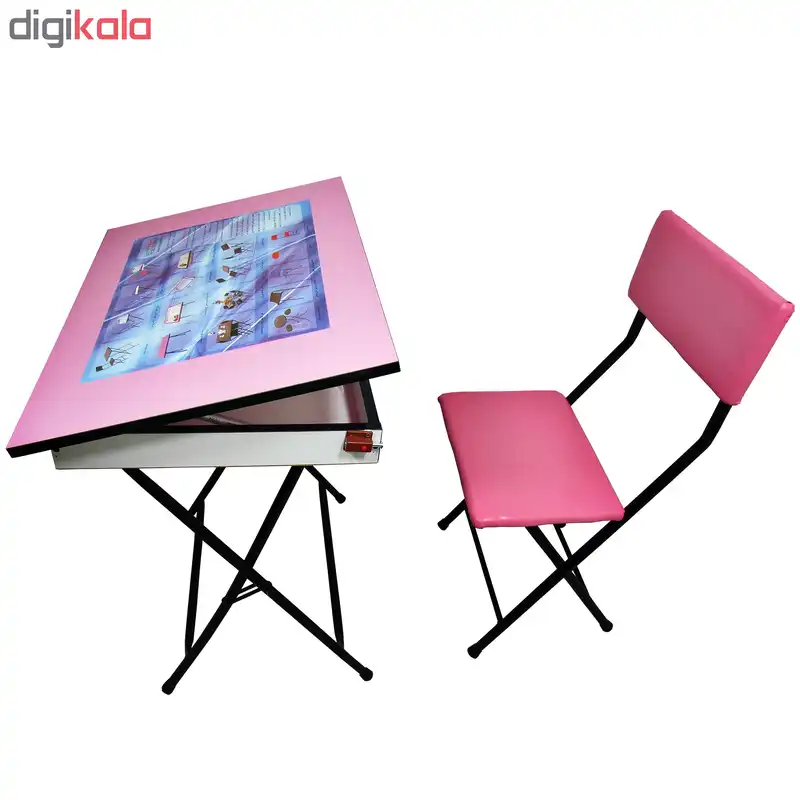 ست میز تحریر و صندلی مدل رنگی