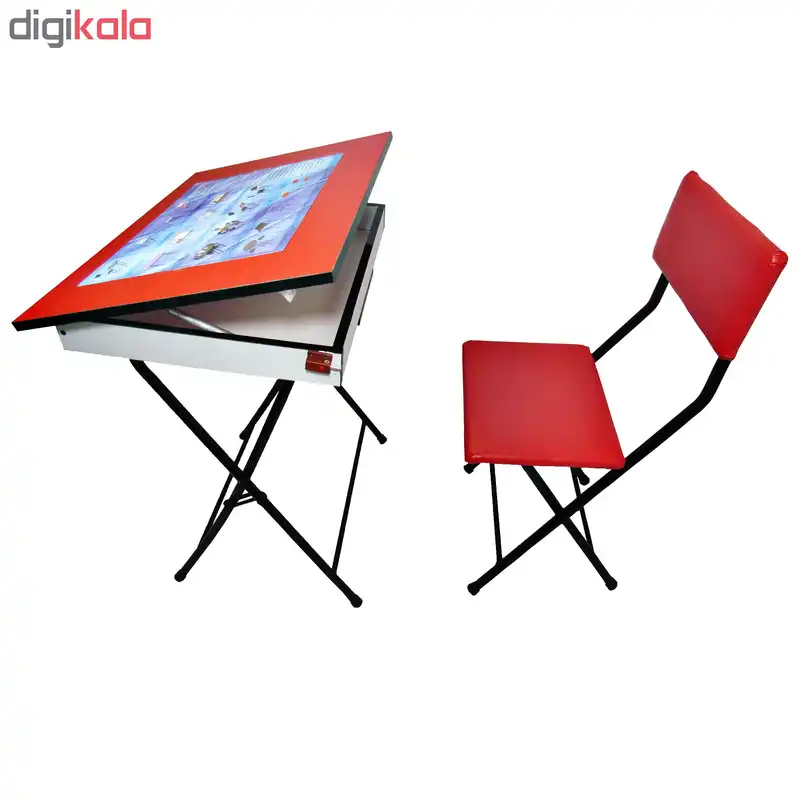 ست میز تحریر و صندلی مدل رنگی