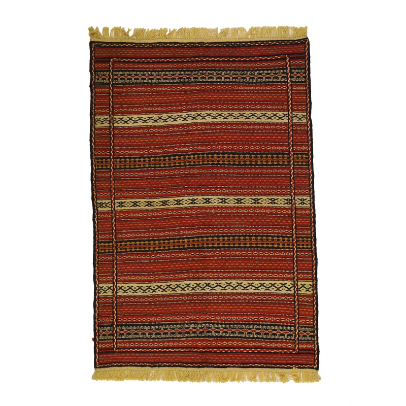 گلیم دستبافت یک و نیم متری مدل کلات کد 4041010