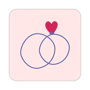 زیر لیوانی کاکتی طرح عاشقانه مدل mp40350