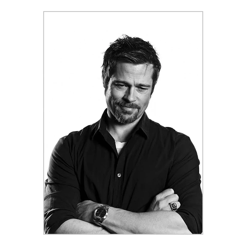 تابلو شاسی طرح برد پیت Artist Brad Pitt 0055