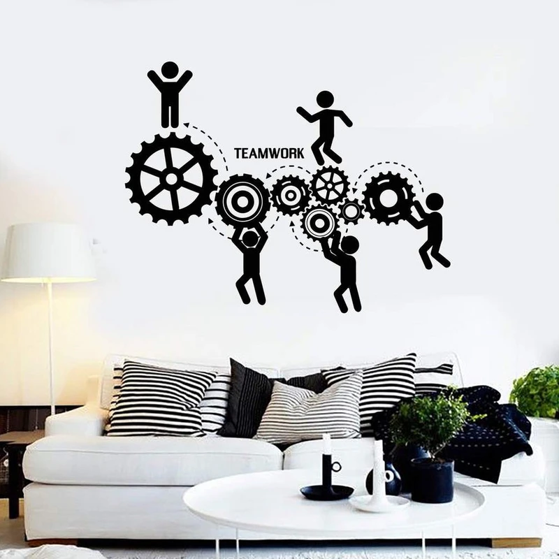 استیکر وی وین آرت طرح Team Work کد S57