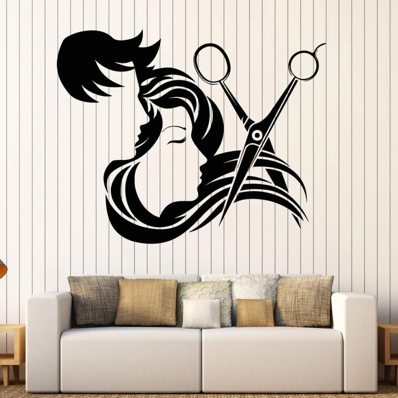 استیکر وی وین آرت طرح سالن زیبایی کد S58