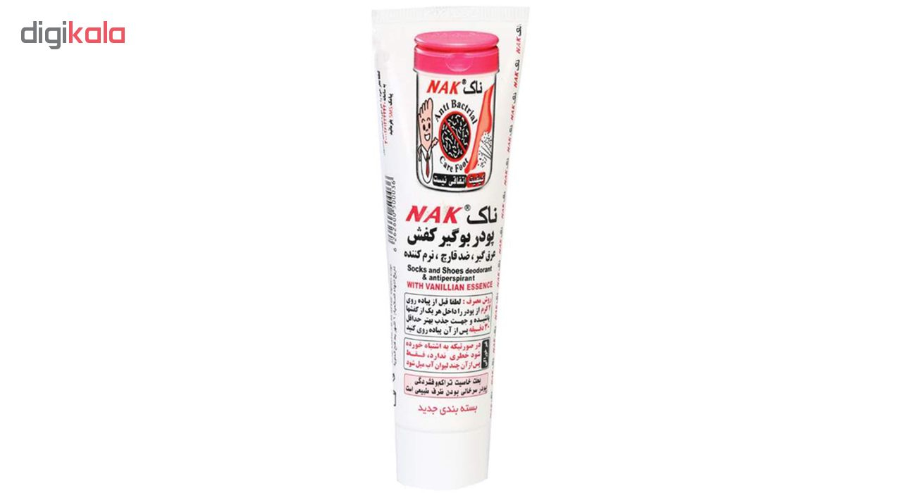 پودر بوگیر و عرق گیر کفش و جوراب ناک مدل  حجم 30 گرم