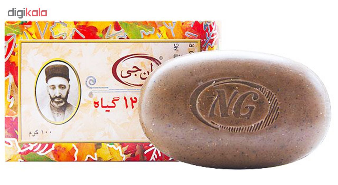 صابون 12 گیاه موی سر ان جی اورجینال مدل NG Herb وزن 100 گرم -  - 2