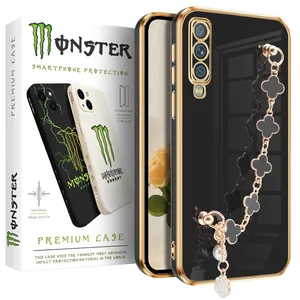 Black Flower monster cover suitable for Huawei Y8p / Y8P 2020 mobile phone