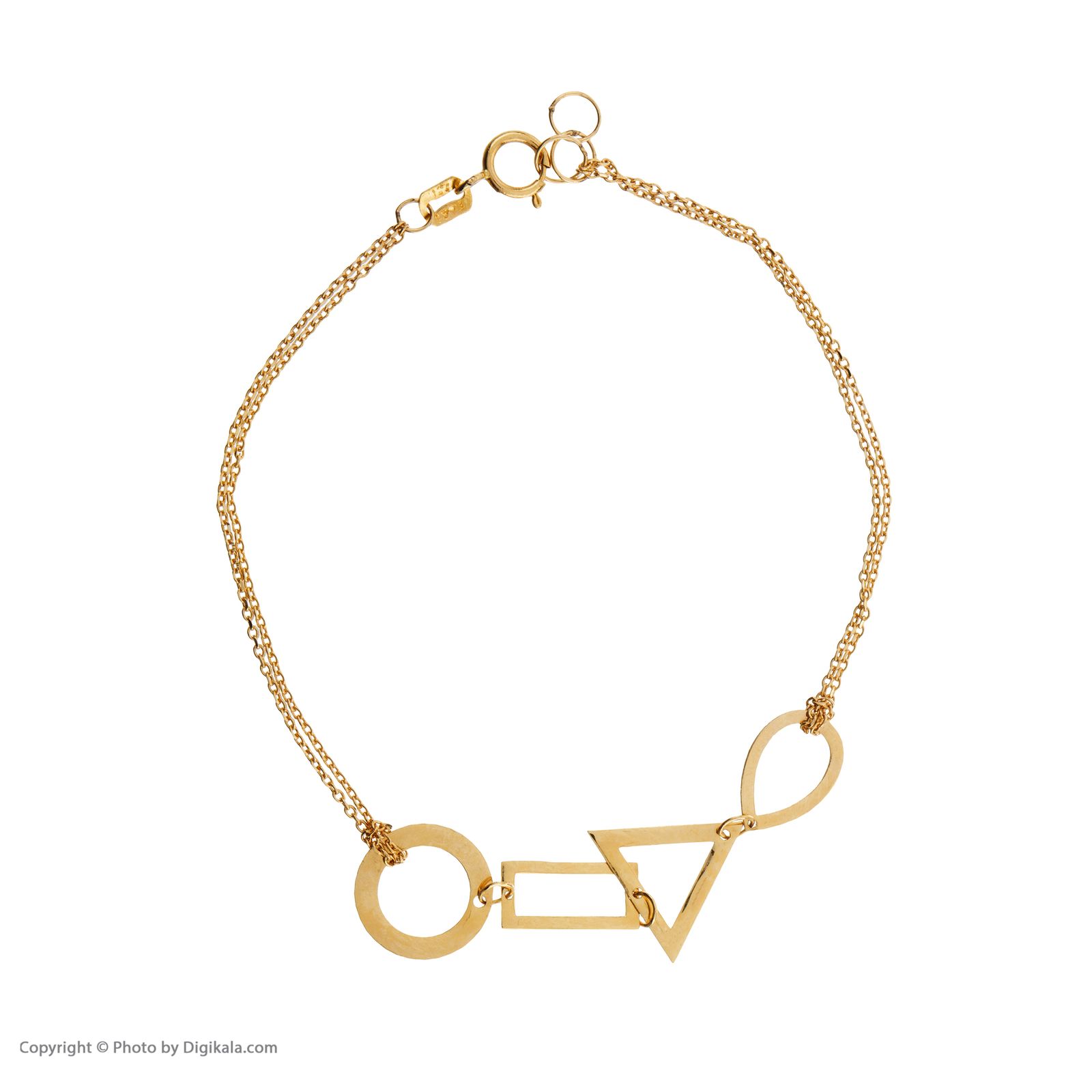 دستبند طلا 18 عیار زنانه مایا ماهک مدل MB1030 -  - 2
