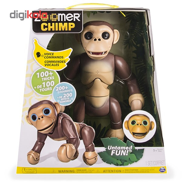 ربات اسپین مستر مدل Zoomer Chimp
