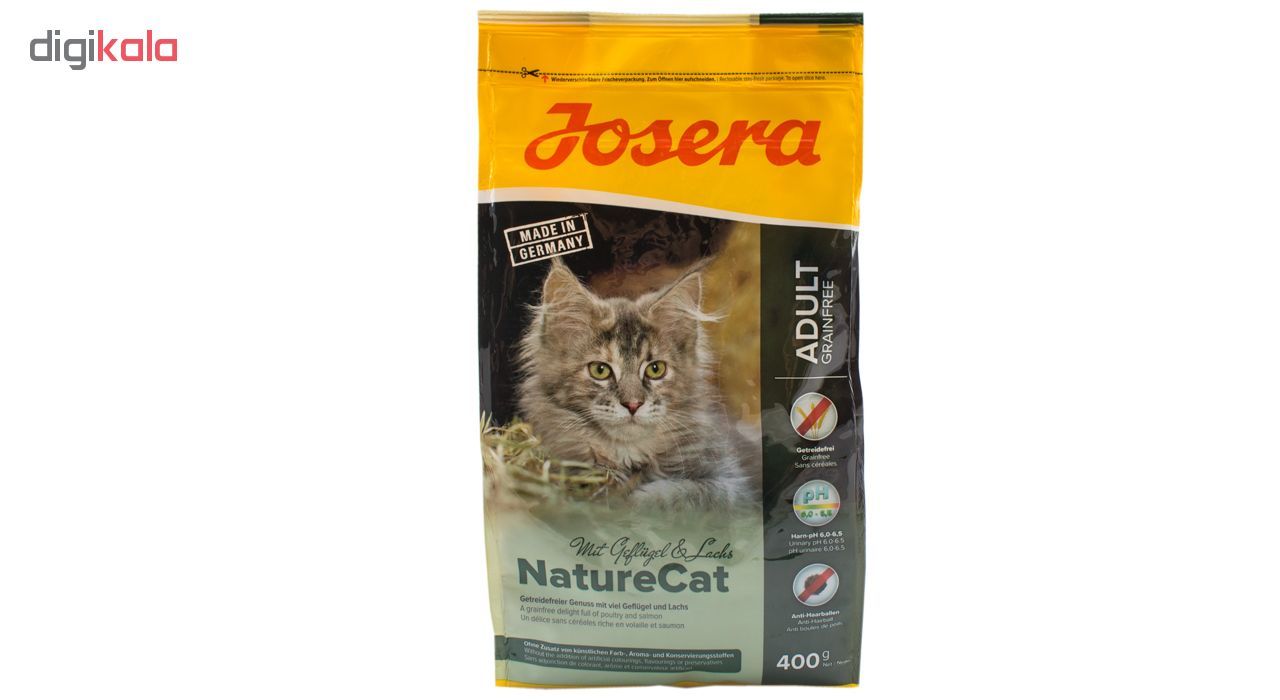غذای خشک گربه جوسرا مدلNATURE CAT وزن 400 گرم