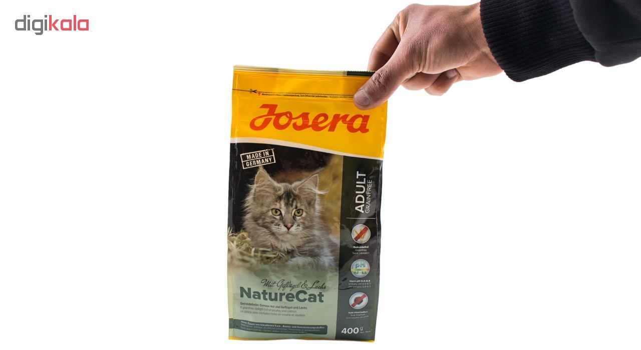 غذای خشک گربه جوسرا مدلNATURE CAT وزن 400 گرم