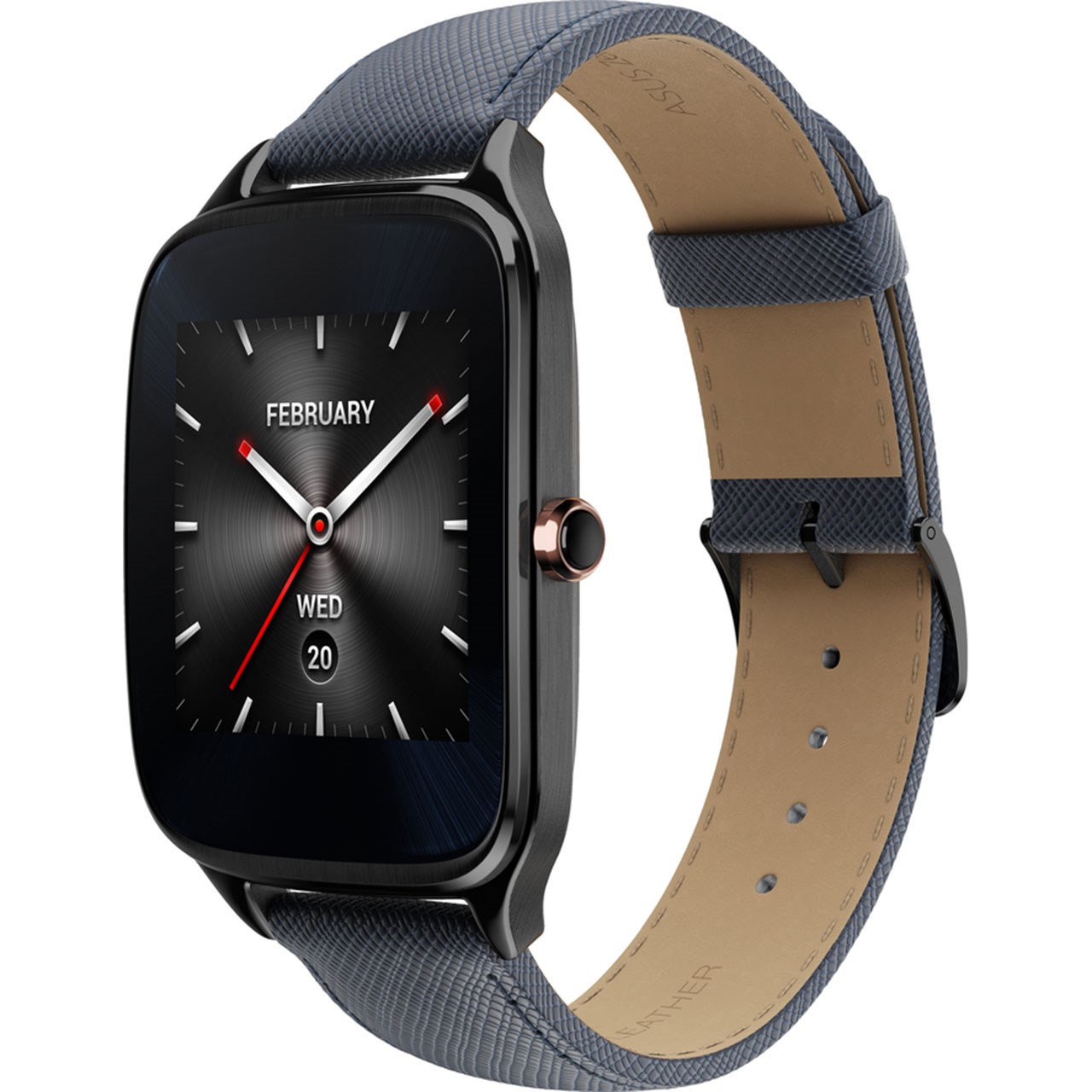 ساعت هوشمند ایسوس مدل Zenwatch 2 WI501Q New با بند چرمی و قابلیت شارژ سریع