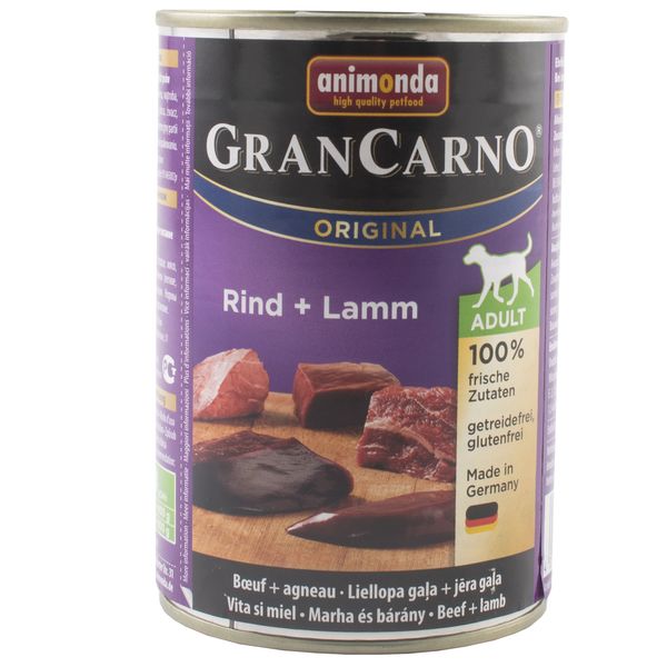 كنسرو آنیموندا حاوی گوشت بره و گاو مدل RIND LAMM وزن 400 گرم كنسرو آنیموندا حاوی گوشت بره و گاو مدل RIND LAMM وزن 400 گرم