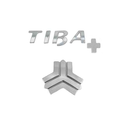 آرم صندوق عقب خودرو قطعه سازان کبیر مدل ARM-TIBAPL-1006 مناسب برای تیبا پلاس مجموعه 2 عددی