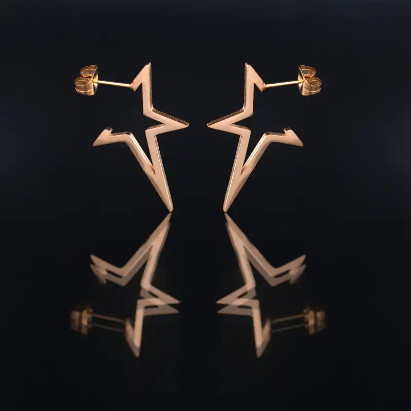 گوشواره زنانه ماصرم مدل ستاره کد ER2074