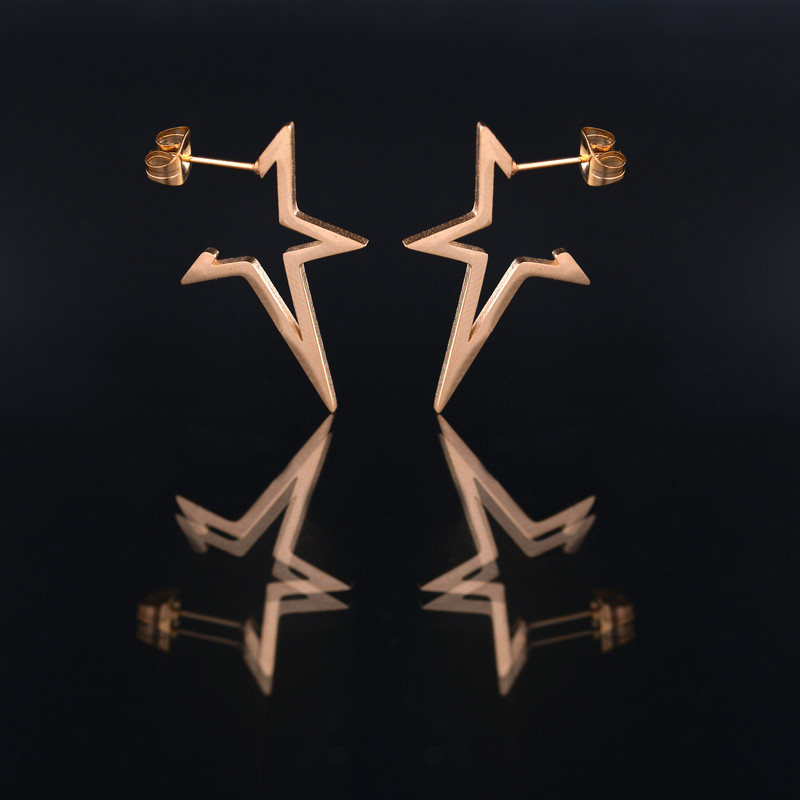 گوشواره زنانه ماصرم مدل ستاره کد ER2074