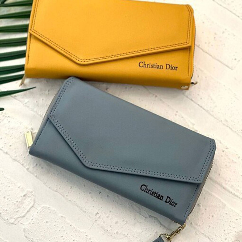 کیف پول زنانه مدل پشت زیپ دسته دار کد KZD42-760